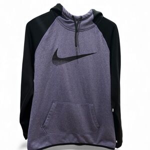 Nike Women’s Black and Purple Hoodie